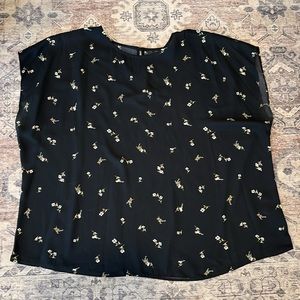 Floral Cap Sleeve Top